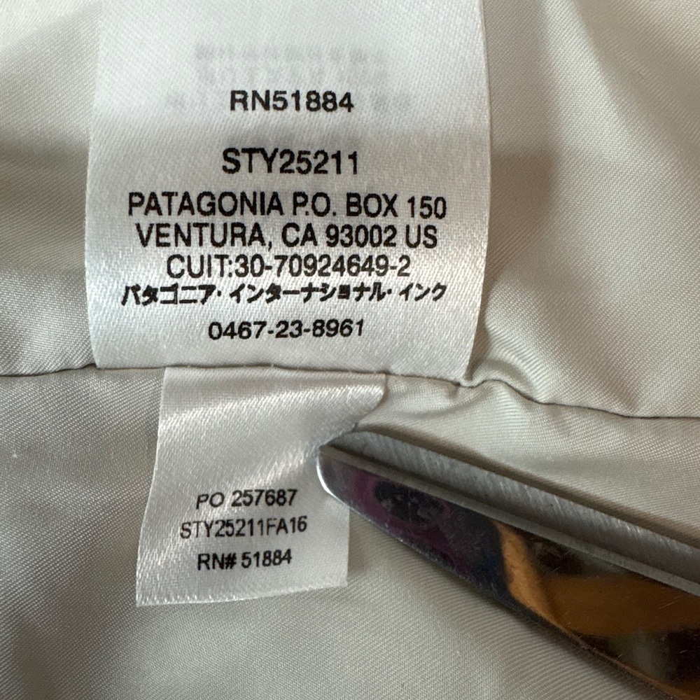 Patagonia Jacket Womens Small White Sherpa Fleece Full Zip Cozy Sty 25211FA16 - Picture 5 of 9